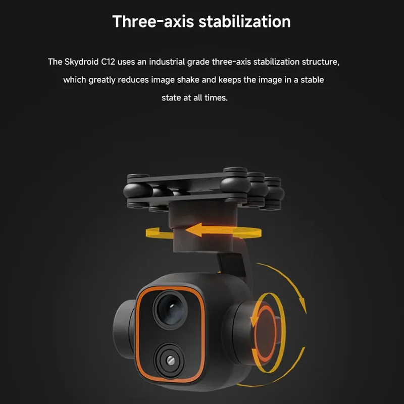 Skydroid C12 2K HD Termal Görü - Thermal Imager Drone Gimbal incelemesi ve fiyatı